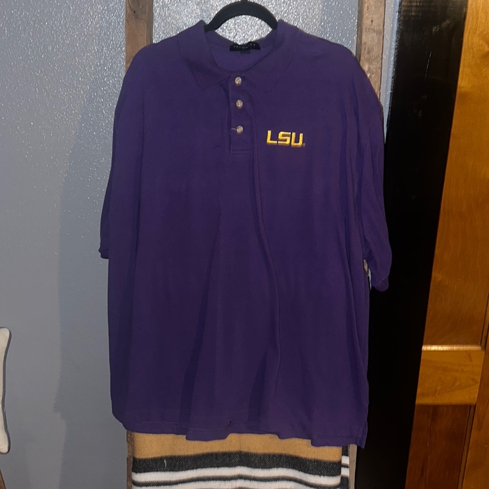 LSU Tigers Polo Shirt Men’s Collared 3X